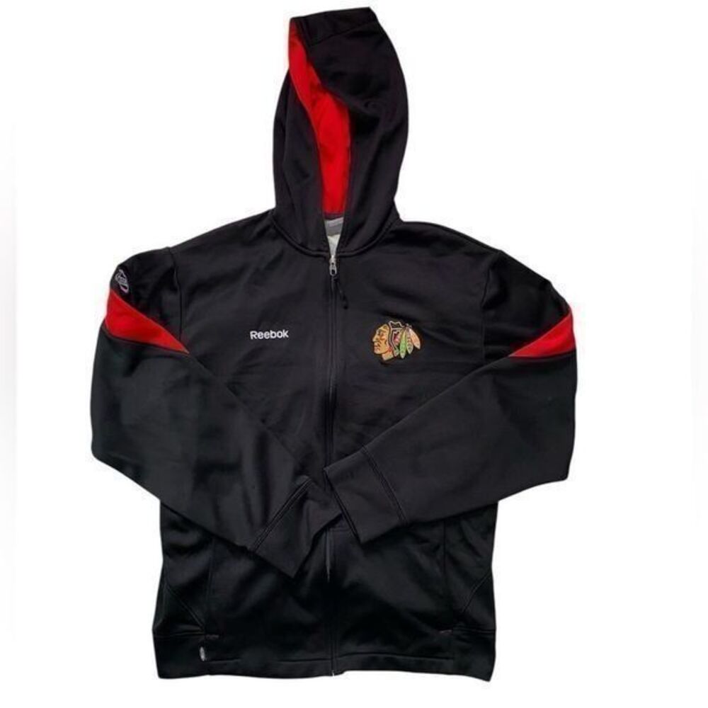 Reebok Chicago Blackhawks Zip Up Hoodie Size M